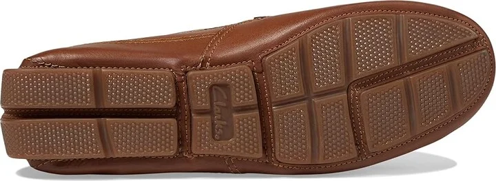 Clarks Markman Plain Men's Shoes Tan Leather : 10 D - Medium - Image 3