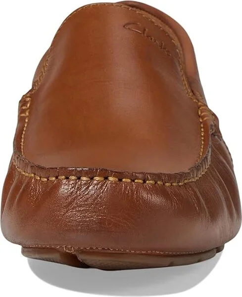 Clarks Markman Plain Men's Shoes Tan Leather : 10 D - Medium - Image 5