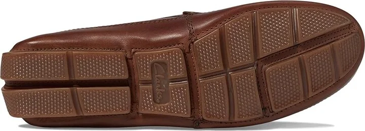 Clarks Markman Way Men's Shoes Dark Tan Leather : 10 D - Medium - Image 3
