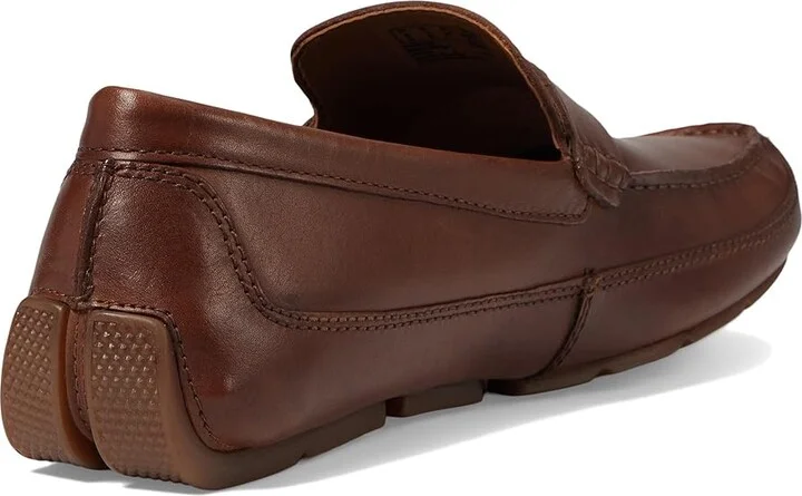 Clarks Markman Way Men's Shoes Dark Tan Leather : 10 D - Medium - Image 4