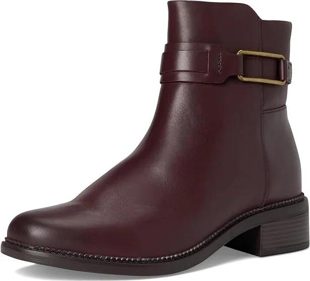 Clarks Maye Bella Women's Boots Bordeaux Leather : 5 B - Medium - Image 5