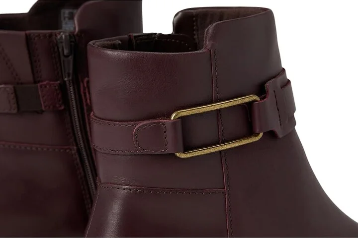 Clarks Maye Bella Women's Boots Bordeaux Leather : 5 B - Medium - Image 7