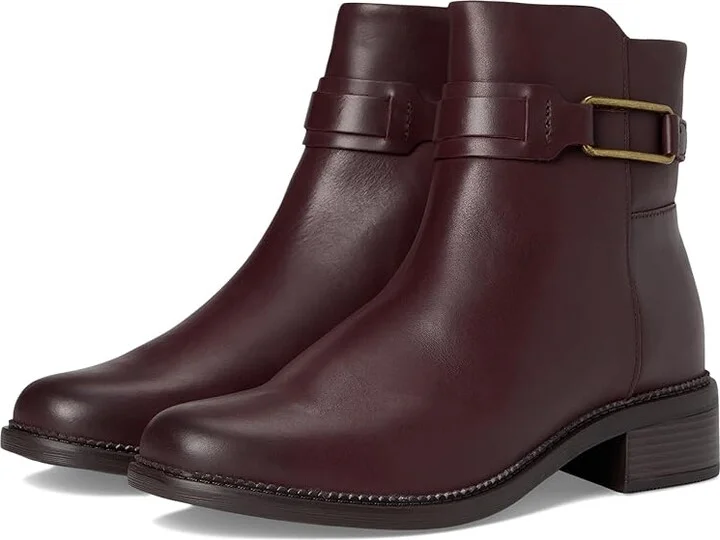 Clarks Maye Bella Women's Boots Bordeaux Leather : 5 B - Medium
