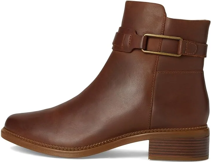Clarks Maye Bella Women's Boots Tan Leather : 7.5 B - Medium - Image 6
