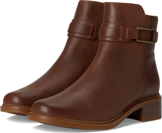 Clarks Maye Bella Women's Boots Tan Leather : 7.5 B - Medium