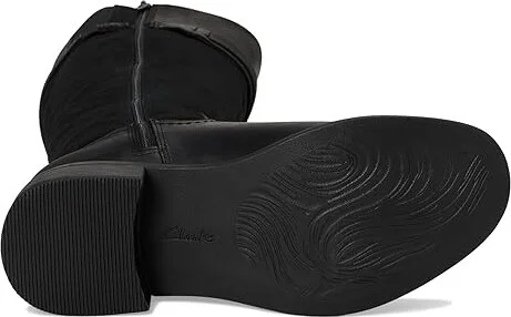 Clarks Maye Carly Women's Boots Black Leather : 6.5 B - Medium - Image 3
