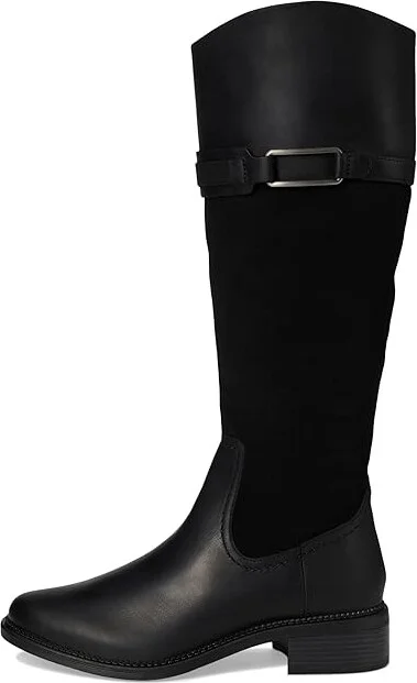Clarks Maye Carly Women's Boots Black Leather : 6.5 B - Medium - Image 6