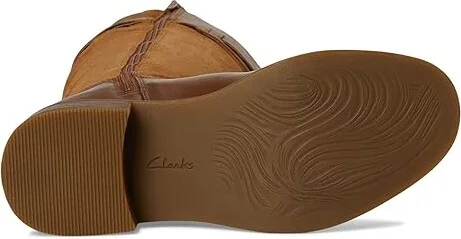 Clarks Maye Carly Women's Boots Tan Leather : 5 B - Medium - Image 3