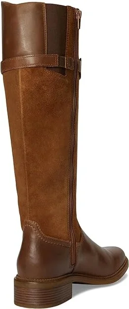 Clarks Maye Carly Women's Boots Tan Leather : 5 B - Medium - Image 4
