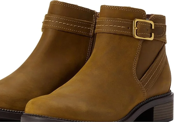 Clarks Maye Strap Women's Boots Dark Tan Leather : 5.5 B - Medium - Image 5