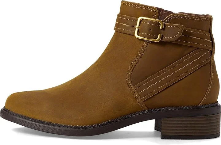 Clarks Maye Strap Women's Boots Dark Tan Leather : 5.5 B - Medium - Image 6