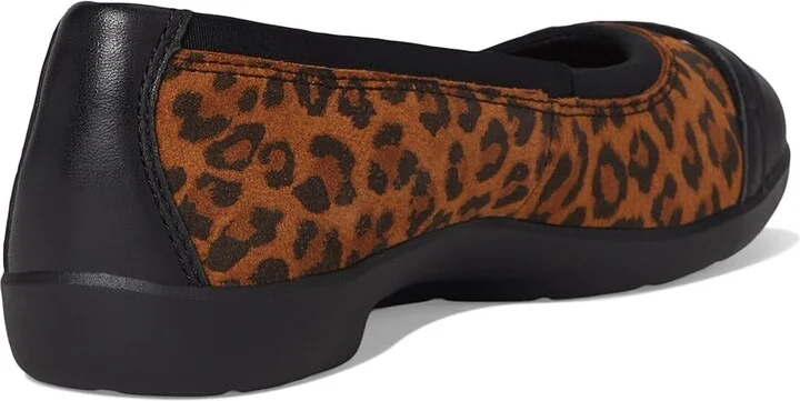 Clarks Meadow Rose Women's Flat Shoes Leopard : 5.5 B - Medium, Leather/Mesh/Rubber - Image 4