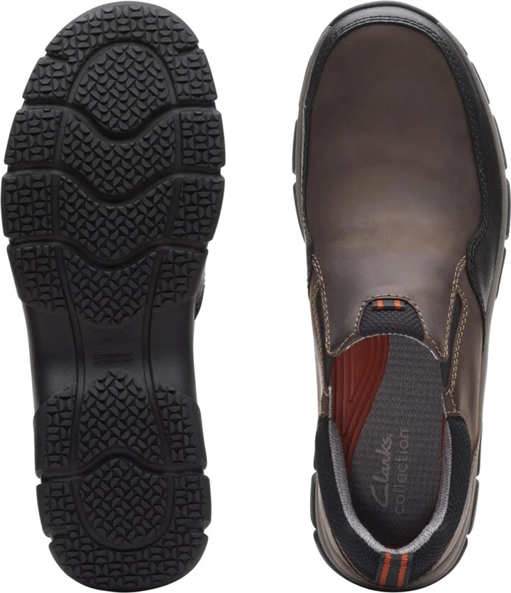 Clarks Men's Collection Walpath Step Leather Slip On Shoes - Image 4