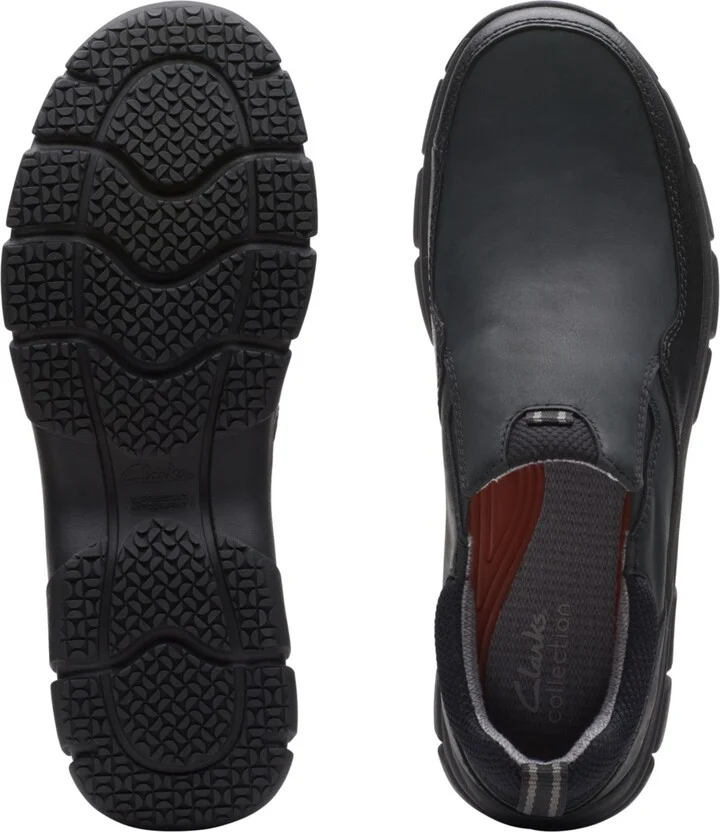 Clarks Men's Collection Walpath Step Leather Slip On Shoes - Image 9