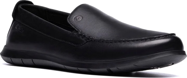 Black Smooth Leather