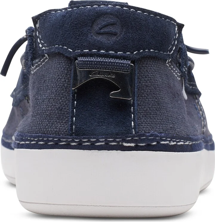 Clarks Men's Higley Tie Slip-On Canvas Boat Shoes - Image 2