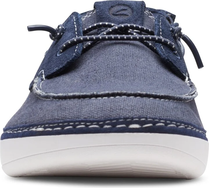 Clarks Men's Higley Tie Slip-On Canvas Boat Shoes - Image 5