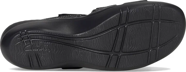 Clarks Merliah 2 Bali Women's Sandals Black Combi Leather : 9 B - Medium, Rubber - Image 3