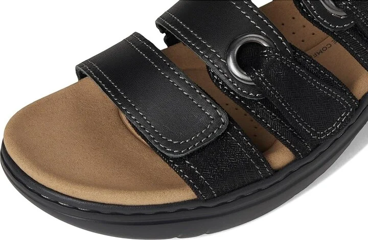 Clarks Merliah 2 Bali Women's Sandals Black Combi Leather : 9 B - Medium, Rubber - Image 7