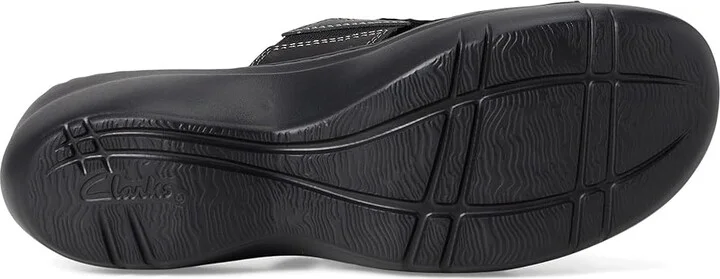 Clarks Merliah 2 Belle Women's Sandals Black Combi Leather : 8.5 D - Wide, Synthetic - Image 3