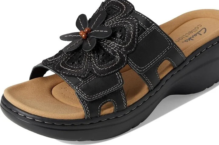 Clarks Merliah 2 Belle Women's Sandals Black Combi Leather : 8.5 D - Wide, Synthetic - Image 7