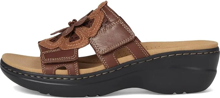 Clarks Merliah 2 Belle Women's Sandals Brown Leather : 9.5 A - Narrow, Synthetic - Image 6