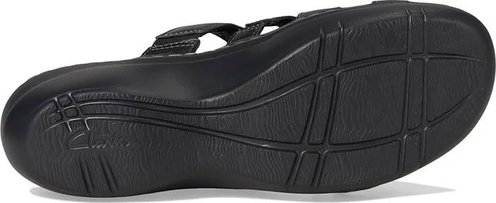 Clarks Merliah 2 Cove Women's Sandals Black Leather : 9 B - Medium - Image 3