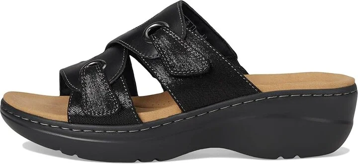 Clarks Merliah 2 Cove Women's Sandals Black Leather : 9 B - Medium - Image 6