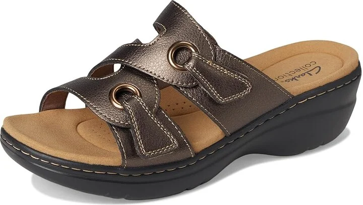 Clarks Merliah 2 Cove Women's Sandals Bronze Metallic Leather : 9 A - Narrow - Image 5