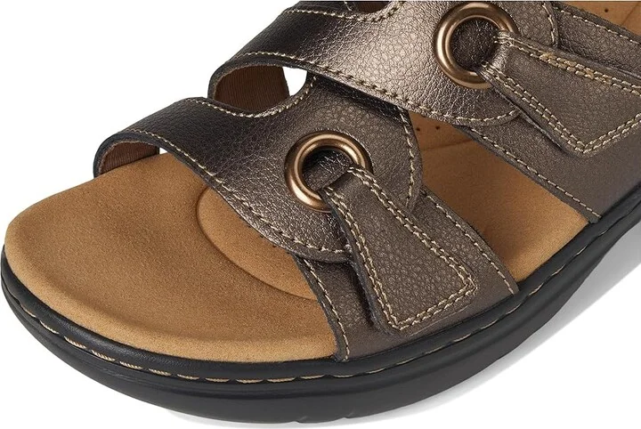 Clarks Merliah 2 Cove Women's Sandals Bronze Metallic Leather : 9 A - Narrow - Image 7