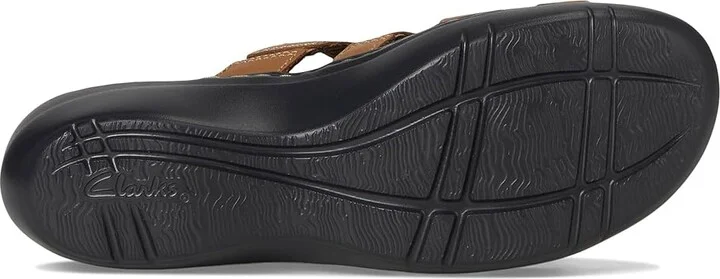 Clarks Merliah 2 Cove Women's Sandals Tan Leather : 12 B - Medium - Image 3
