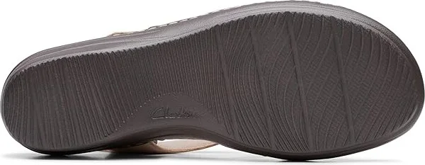 Clarks Merliah Bonita Women's Sandals Sand Leather : 10 B - Medium, Leather/Rubber - Image 3
