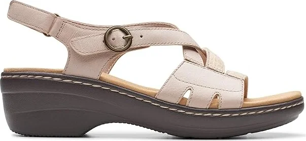 Clarks Merliah Bonita Women's Sandals Sand Leather : 10 B - Medium, Leather/Rubber - Image 6