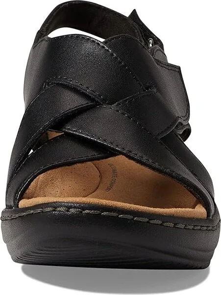 Clarks Merliah Echo Women's Shoes Black Leather : 7 A - Narrow - Image 2