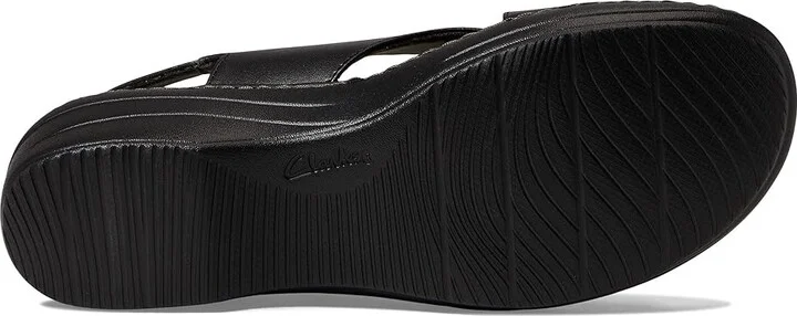 Clarks Merliah Echo Women's Shoes Black Leather : 7 A - Narrow - Image 3