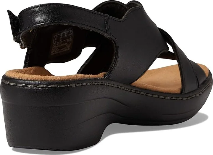 Clarks Merliah Echo Women's Shoes Black Leather : 7 A - Narrow - Image 4