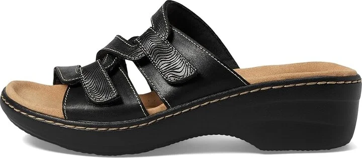 Clarks Merliah Karli Women's Shoes Black Leather : 7 A - Narrow - Image 6