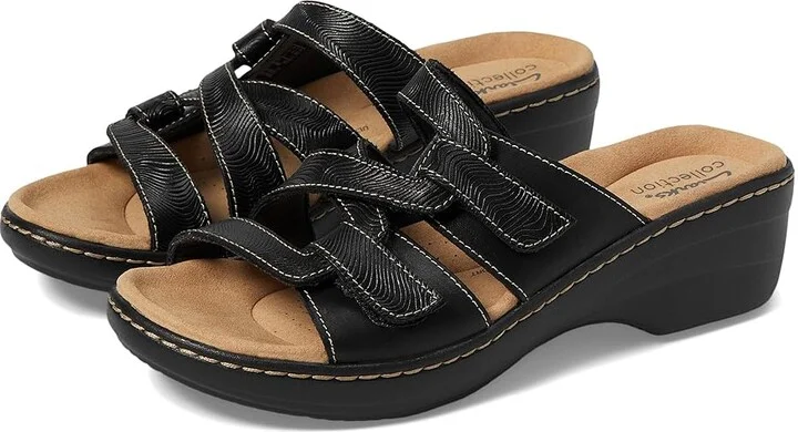 Clarks Merliah Karli Women's Shoes Black Leather : 7 A - Narrow