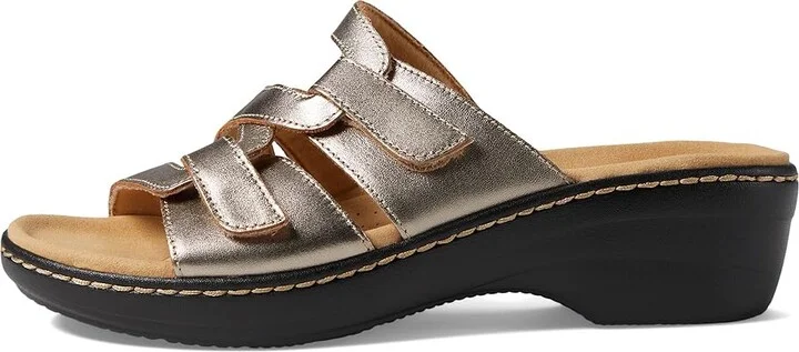 Clarks Merliah Karli Women's Shoes Metallic Leather : 7 A - Narrow - Image 6