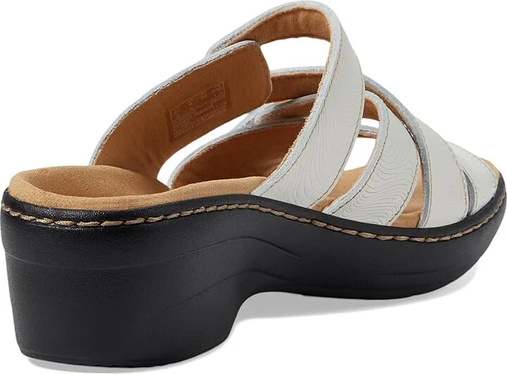 Clarks Merliah Karli Women's Shoes White Leather : 9 A - Narrow - Image 4