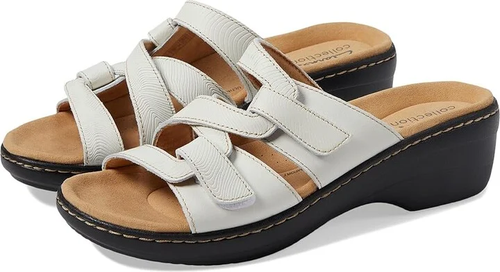 Clarks Merliah Karli Women's Shoes White Leather : 9 A - Narrow