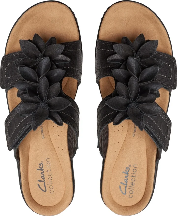 Clarks Merliah Raelyn Flower-Detail Wedge Heel Platform Sandals - Image 4