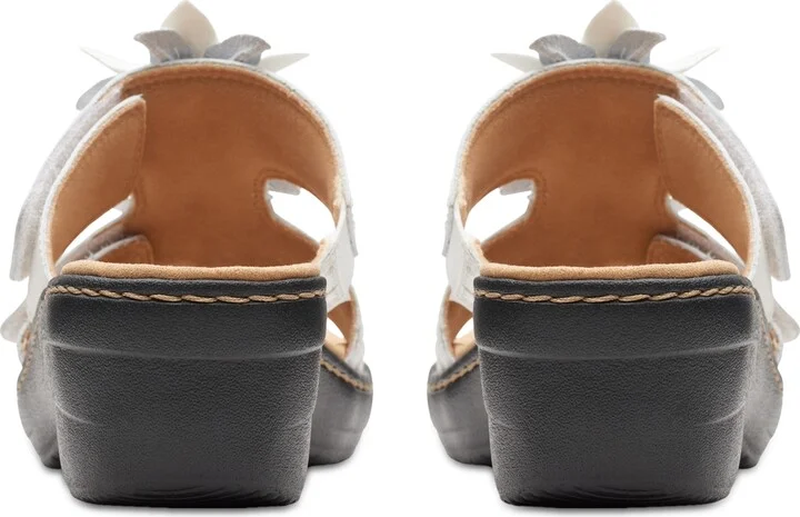 Clarks Merliah Raelyn Flower-Detail Wedge Heel Platform Sandals - Image 7
