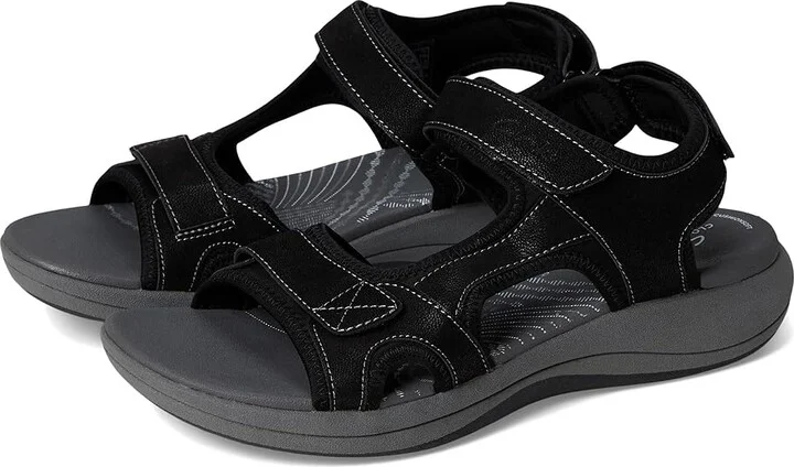 Clarks Mira Bay Women's Shoes Black Textile : 9 B - Medium