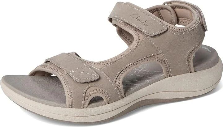 Clarks Mira Bay Women's Shoes Stone Textile : 5.5 B - Medium - Image 5