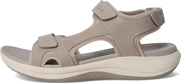 Clarks Mira Bay Women's Shoes Stone Textile : 5.5 B - Medium - Image 6