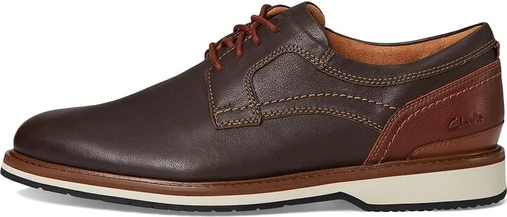 Clarks Monahan Plain Men's Lace-up Boots Brown Leather : 7 EE - Wide, Synthetic - Image 6