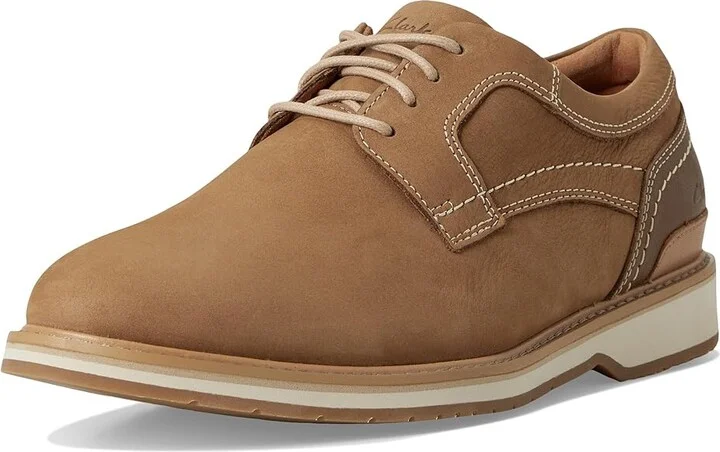 Clarks Monahan Plain Men's Lace-up Boots Sand Nubuck : 10 EE - Wide, Synthetic - Image 5