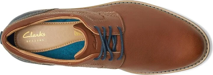 Clarks Monahan Plain Men's Lace-up Boots Tan Leather : 7.5 D - Medium, Synthetic - Image 2