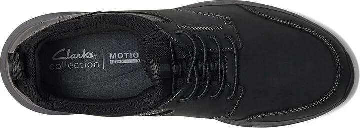 Clarks Motion Trek EZ Men's Lace-up Boots Black Leather : 7.5 D - Medium - Image 2
